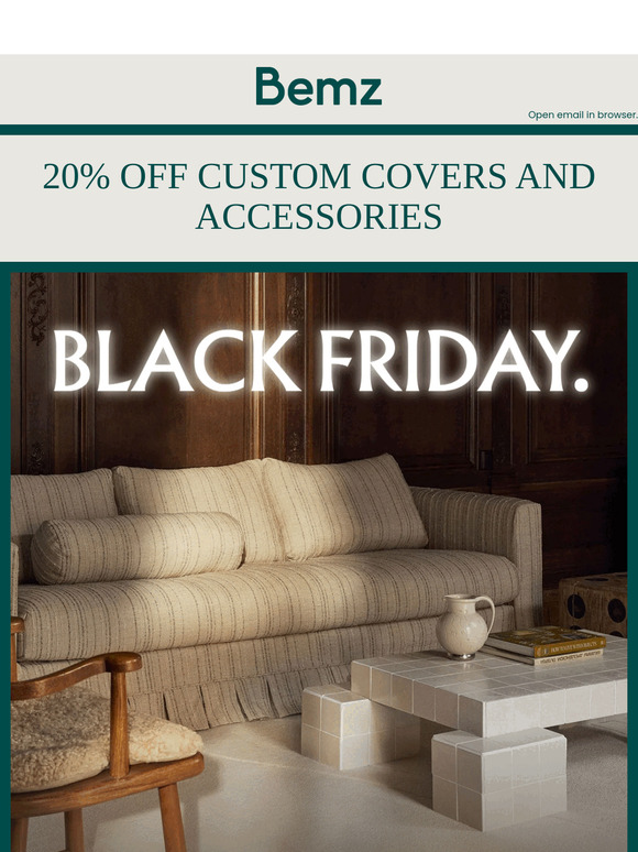 20% off – our gift to you this Black Friday
