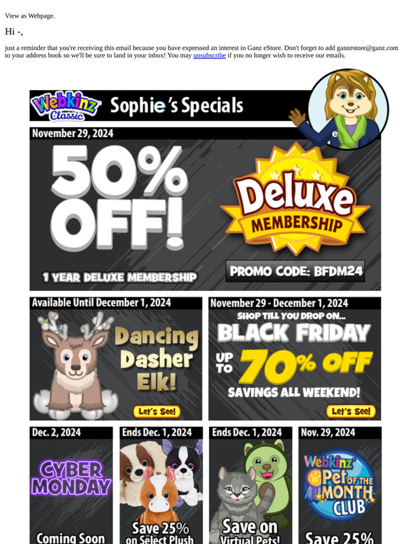 Save Big During Black Friday!