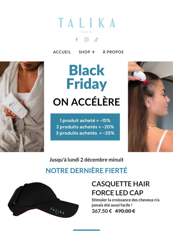 Black Friday : On accélère ! jusqu'à -25%