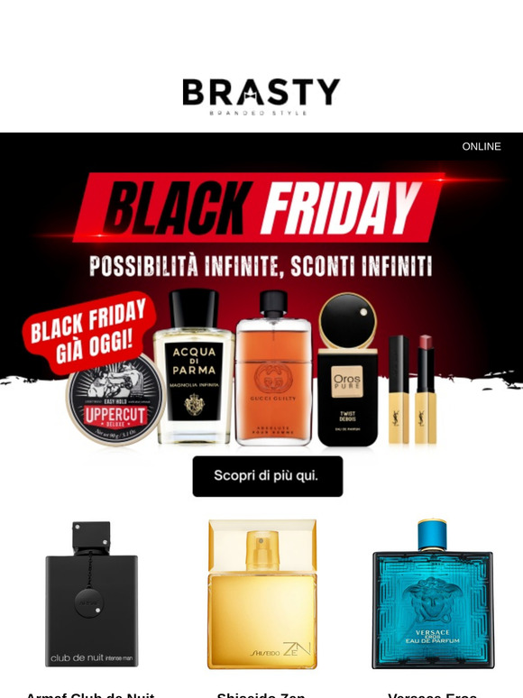 ‼️ Black Friday è arrivato! ‼️ I migliori prezzi su profumi e cosmetici ‼️