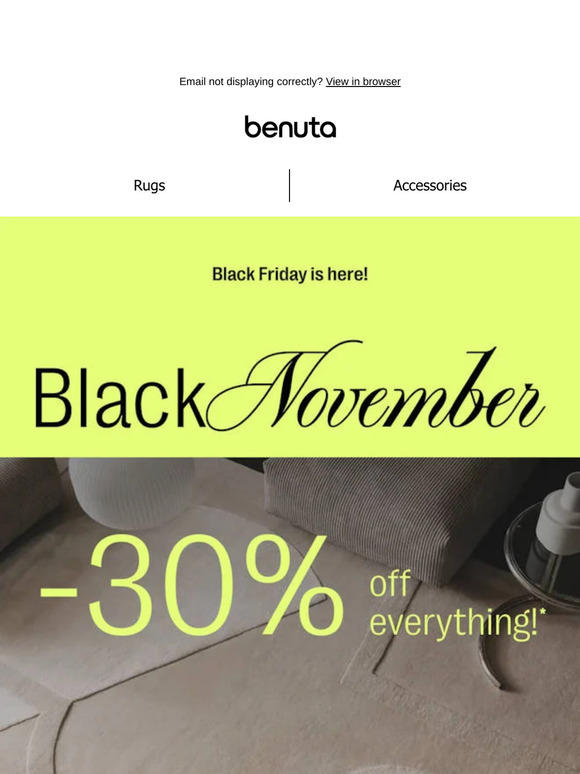 🔥 -30% EXTRA | Black Friday is here! 🛒