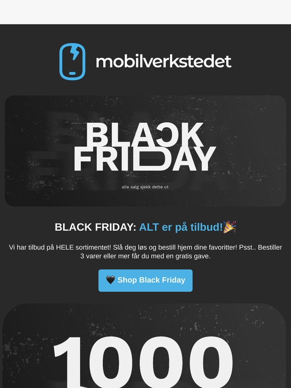 🖤🎉 Se ALLE Black Friday tilbudene