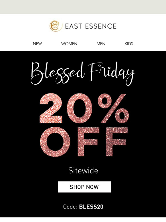 Blessed Friday Sale! 20% OFF