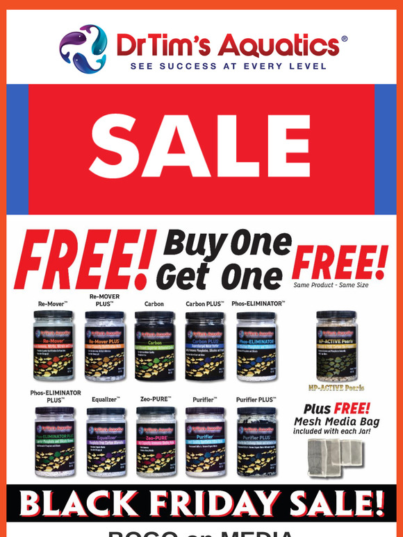DrTims' BLACK FRIDAY Sale | BOGO on Media | FREE SHIPPING !!! on orders $149.99 and over