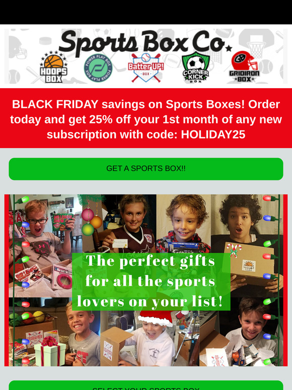 Black Friday Savings from Sports Box!!