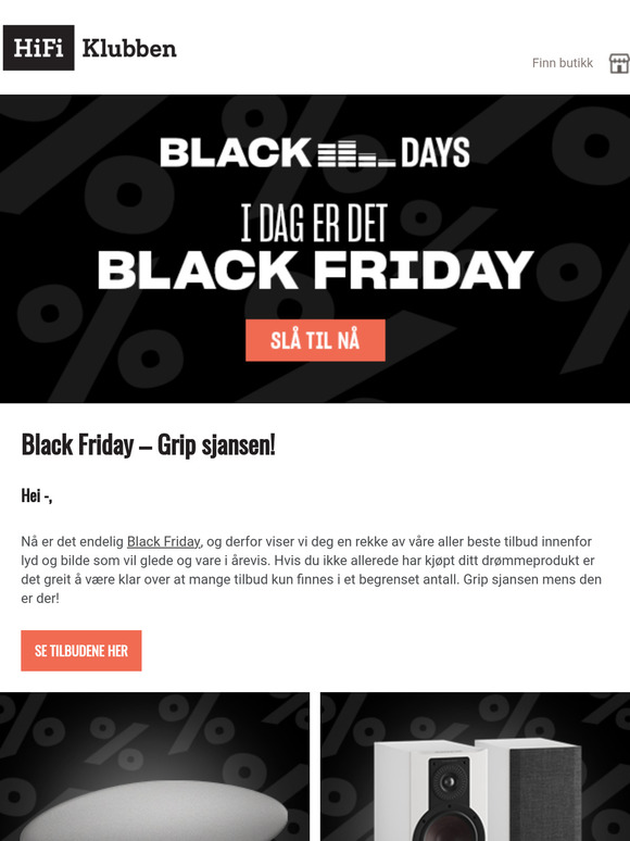 BLACK FRIDAY – VÅRE FETESETE TILBUD!