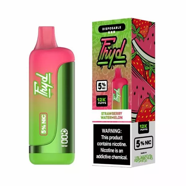 Image of Fryd 12000 Puffs Disposable Vape 12K Puffs w/ LCD Display - Strawberry Watermelon