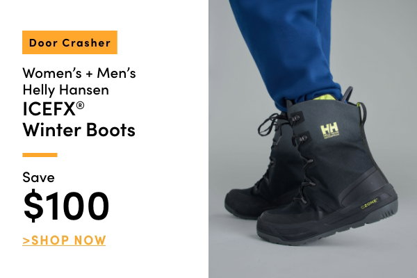 Door Crasher Women's + Men's Helly Hansen IceFX Winter Boots Save $100