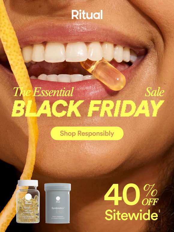 Ritual Email Newsletters: Shop Sales, Discounts, and Coupon Codes