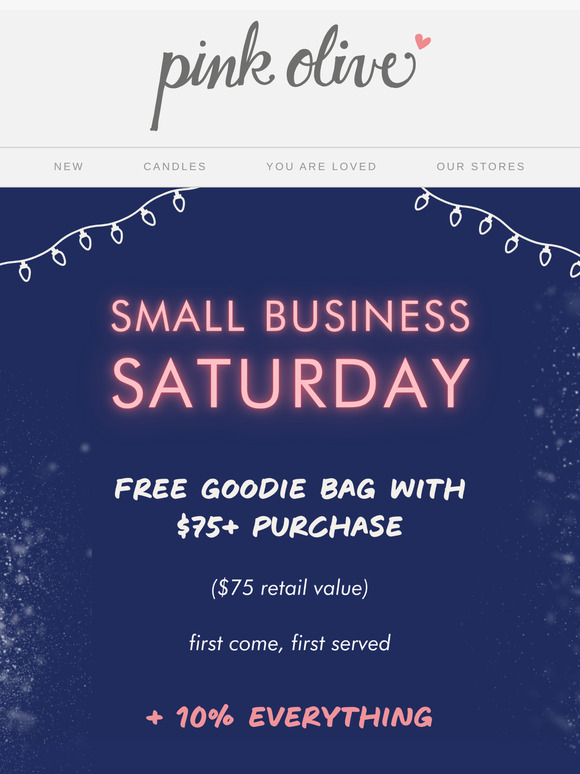 Happy Small Business Saturday + Get a Free Goodie Bag! 💙