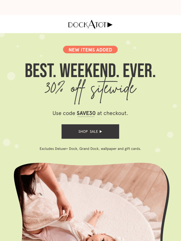 30% off sitewide continues!