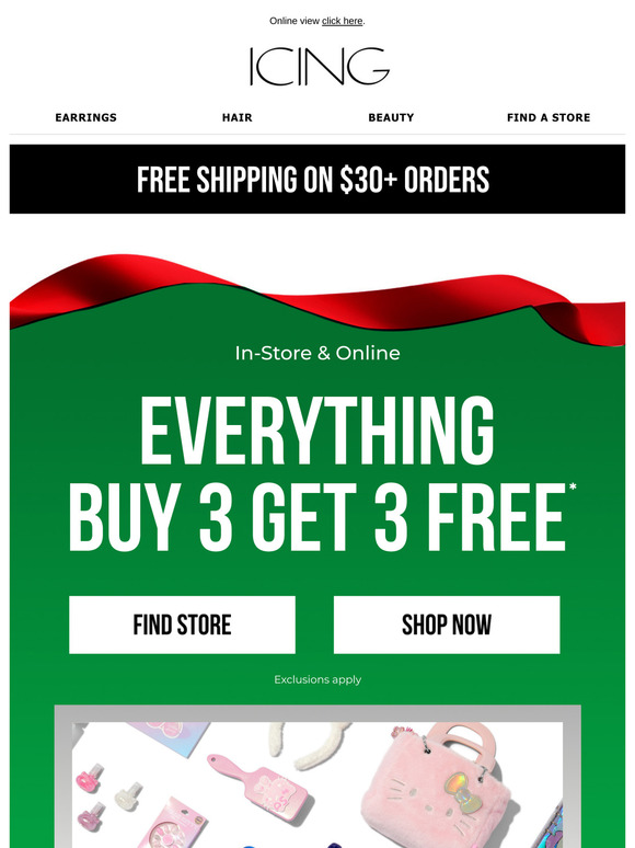 Everything is get 3 free 🤩 Go, go, GO!