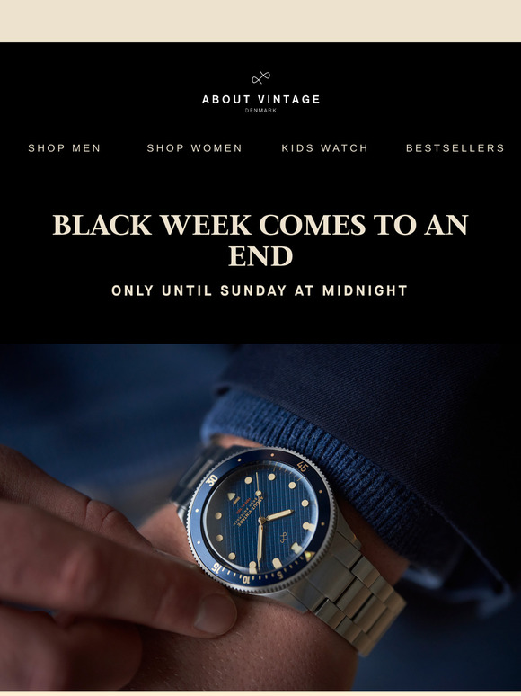 ⚫️ Black Week Alert - Shop Until Monday at Midnight!
