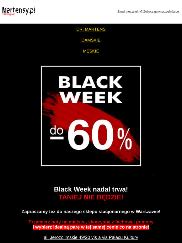 Kup buty nawet 60% taniej! Black Friday!