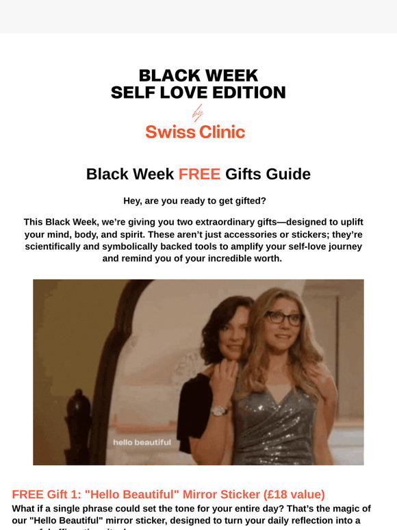 🖤 BLACK WEEK | Your FREE Gifts Await - The Irresistible Power of 'Hello Beautiful'!