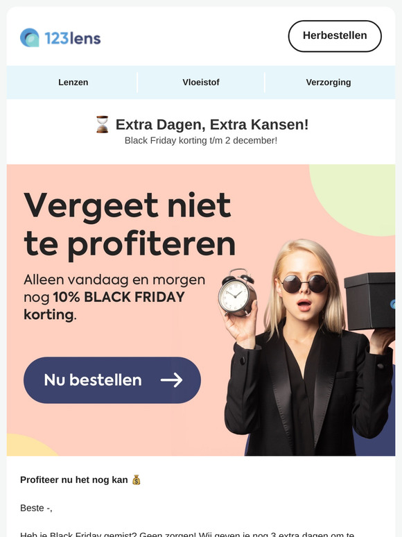 ⌛ 3 extra dagen, Extra Kansen! Mis Onze Black Friday Deal Niet! 🌟