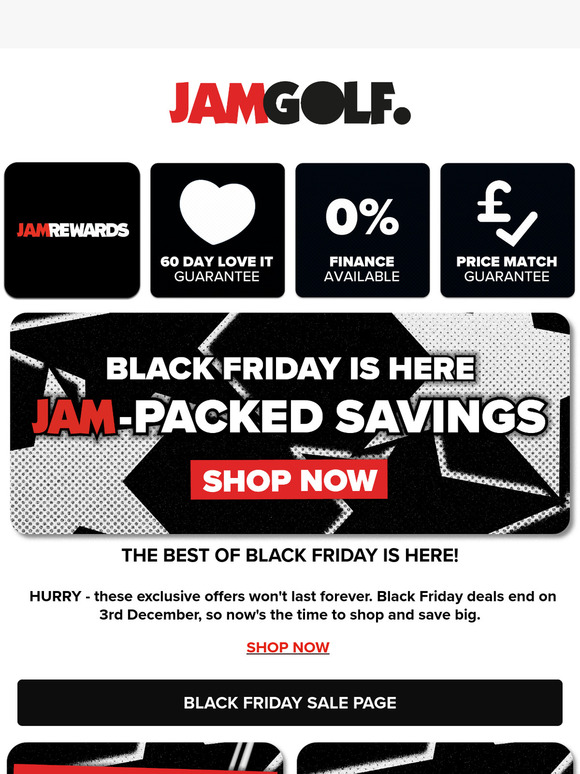 Save big with Jamgolf