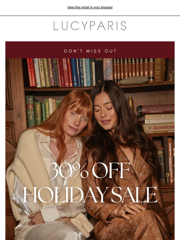 Holiday SALE Still On 🛍️ 30% OFF Sitewide