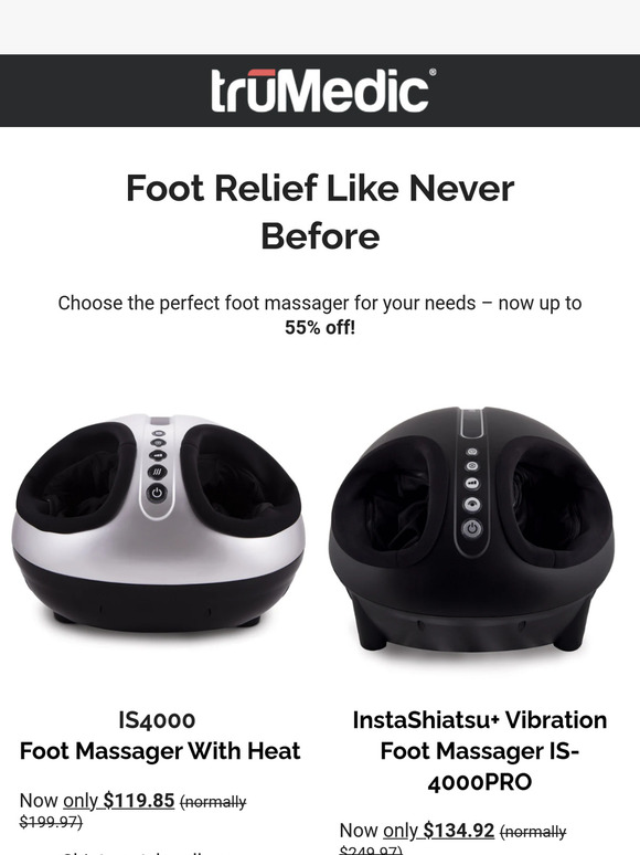 Pamper Your Feet – Up to 55% Off truMedic Foot Massagers!