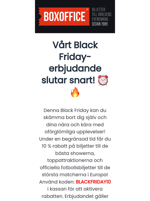 De sista 48 timmarna av vårt Black Friday-erbjudande! Missa inte det! ⏰🔥