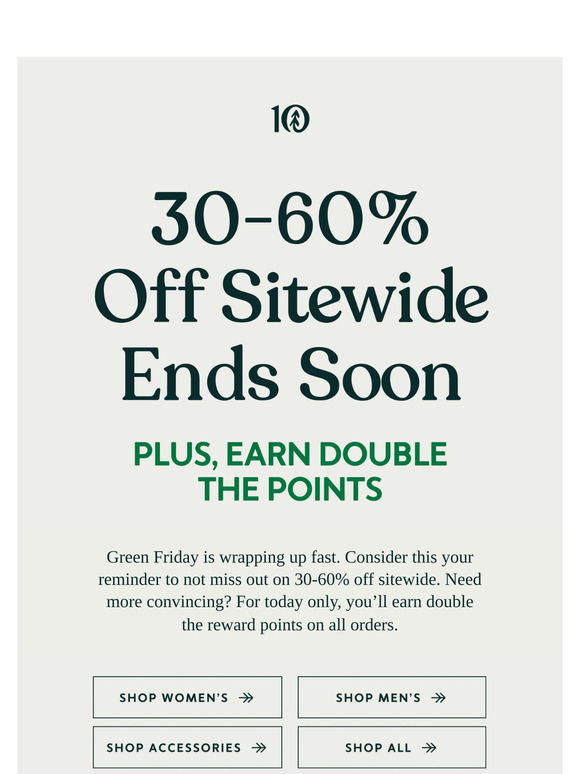 30-60% Off Sitewide Ending Soon