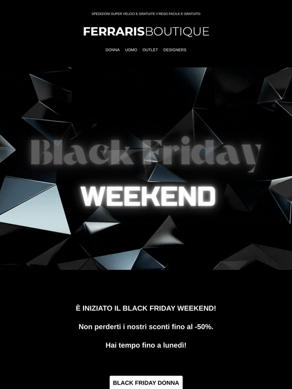 BLACK FRIDAY WEEKEND! 🖤