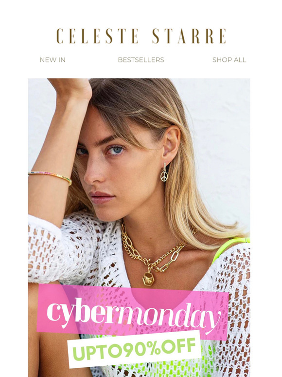 Cyber Monday Madness: Up to 90% OFF at CelesteStarre!