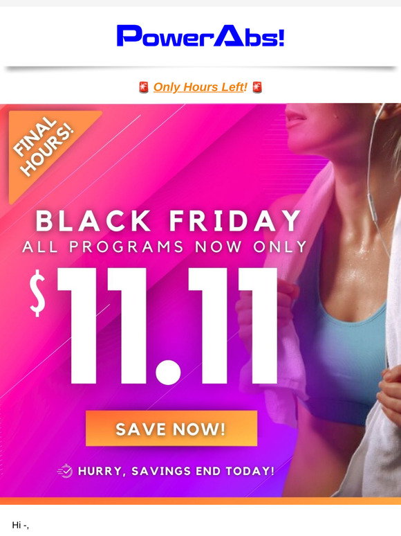 🚨 Last Call: $11.11 Workouts End Soon – Act Now!
