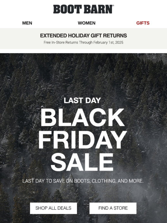 Black Friday Boot Barn