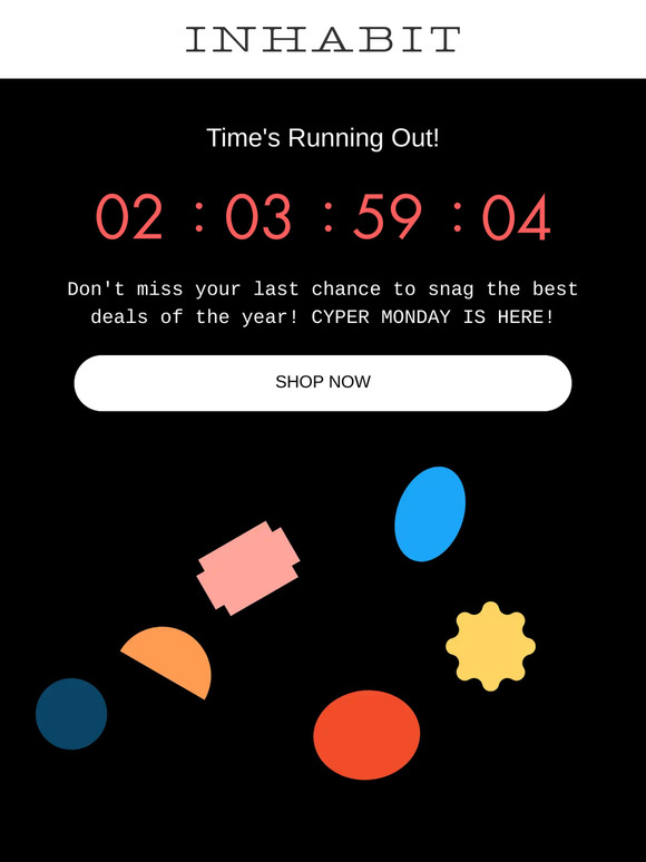 CYPER MONDAY IS HERE! 25% OFF EVERYTHING!