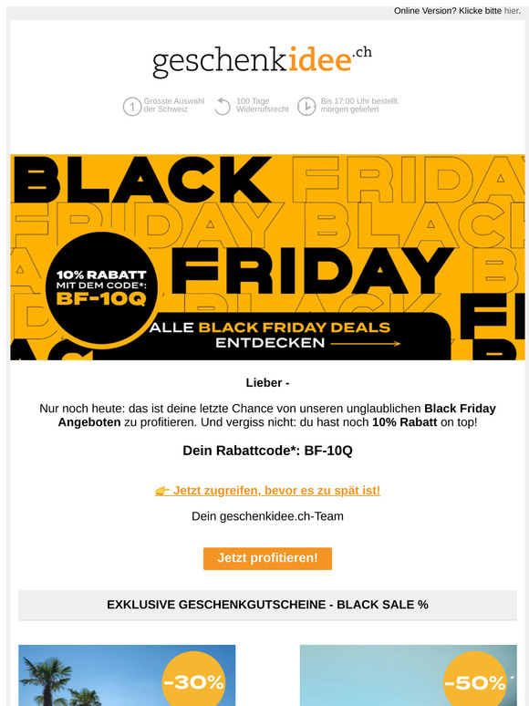💥10% on top - nur noch heute!