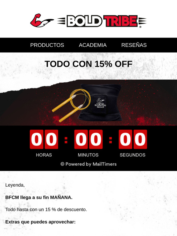 Todo hasta con un 15 % off
