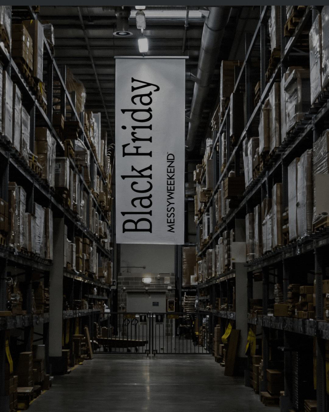 Black Friday warehouse footer