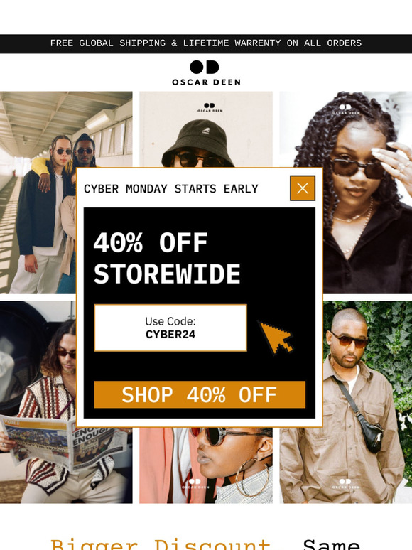 Cyber Monday Deal: 40% Off 😎