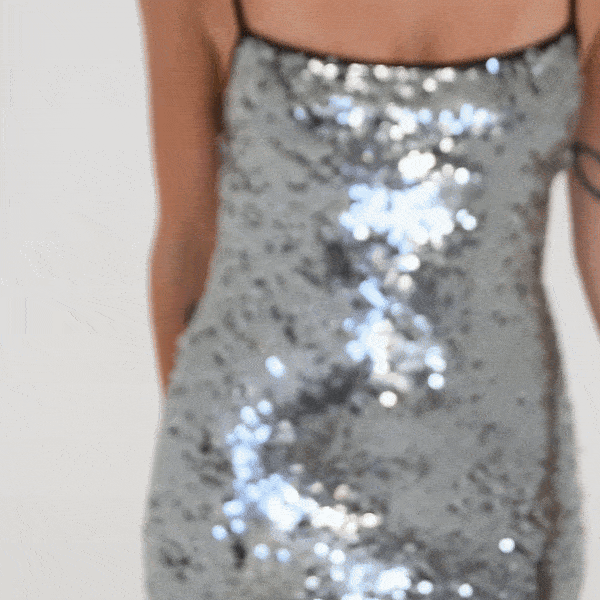 chinese dress ladies Manhattan White Sequin Slip Maxi Formal Dress - US 14 main image 0
