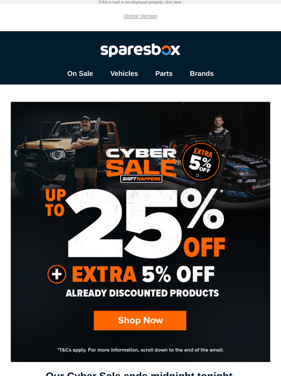 Final Hours: Extra 5% OFF Discounted Products!