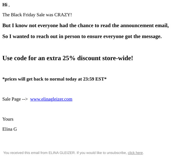 , Last Chance for A Huge discount!