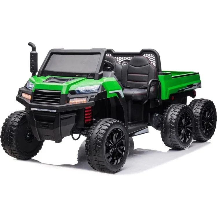Image of 24V 4x4 Freddo Toys Tractor Trailer 2 Seater Ride on - Green