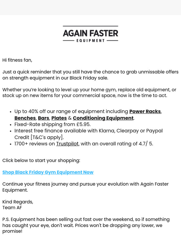 Reminder: Unmissable Offers In Our Black Friday Sale