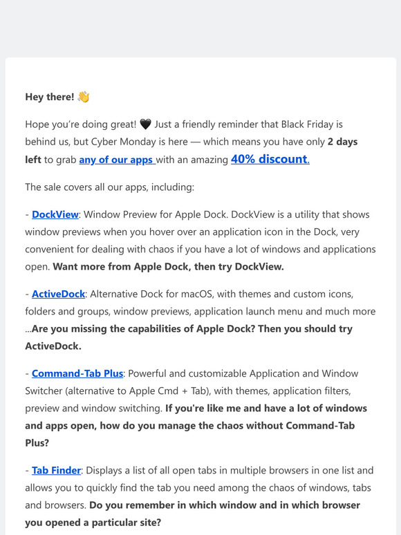 🚀 Last Chance: 40% Off Your Favorite Apps
