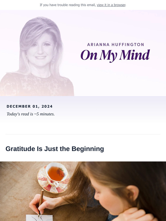 💭 The Small Miracle of Gratitude: On My Mind