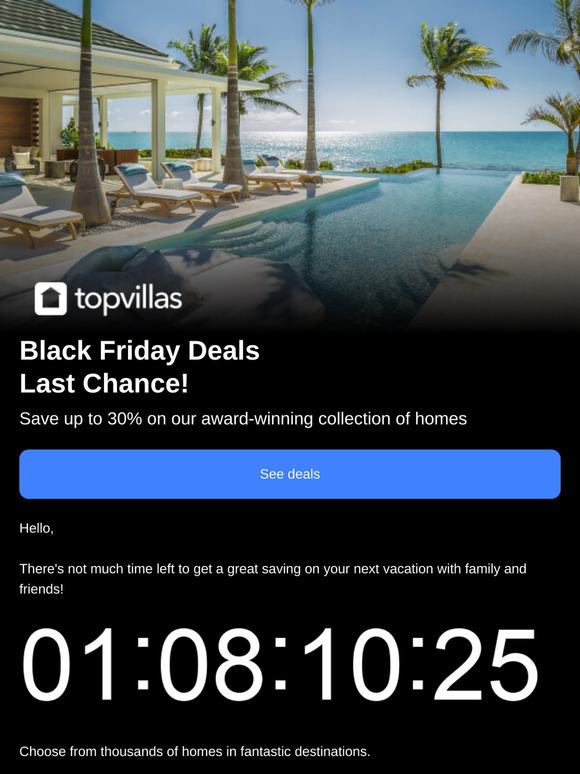 Black Friday: Last chance to get a great deal!