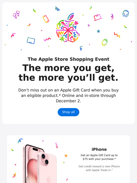 🛍️ Final days to get an Apple Gift Card.