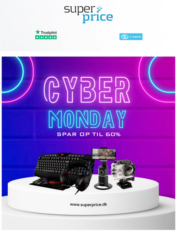 Bye bye øv-mandag! Cyber Monday-vanvid med episke tilbud! 🚀✨"