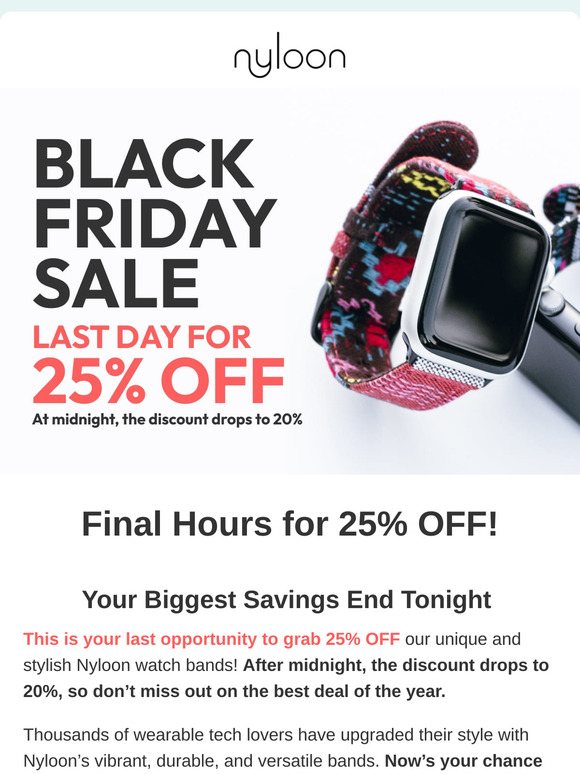 ⚫ Last Chance: 25% OFF Ends at Midnight!