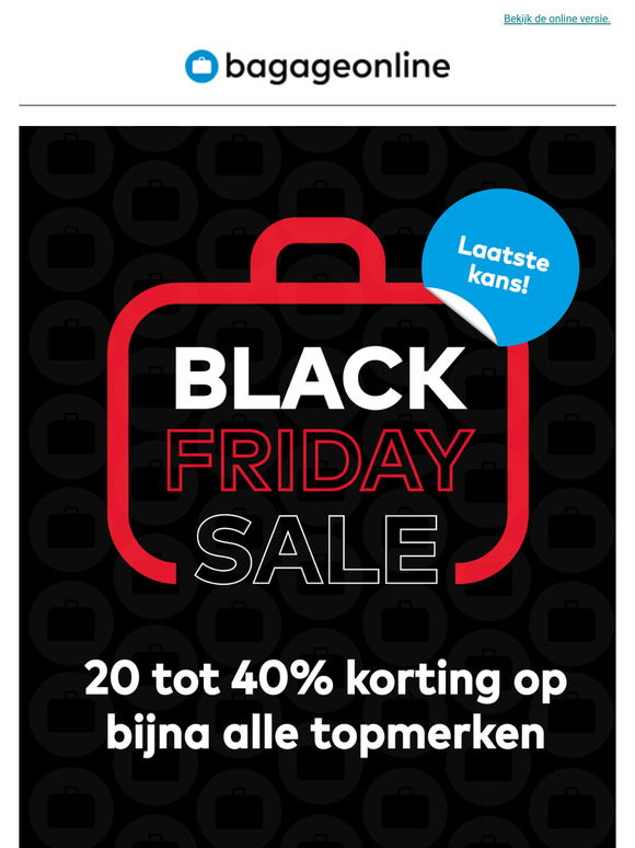 BLACK FRIDAY laatste kans!