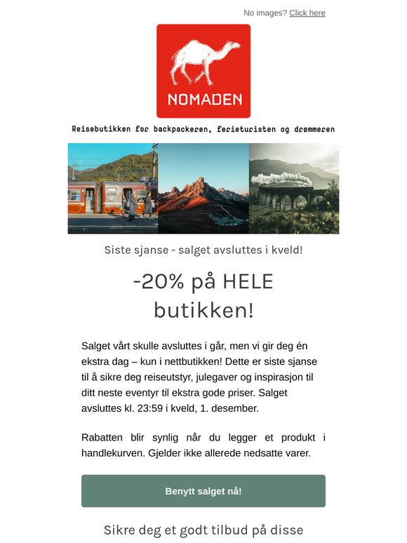 Siste sjanse – salget avsluttes i kveld!