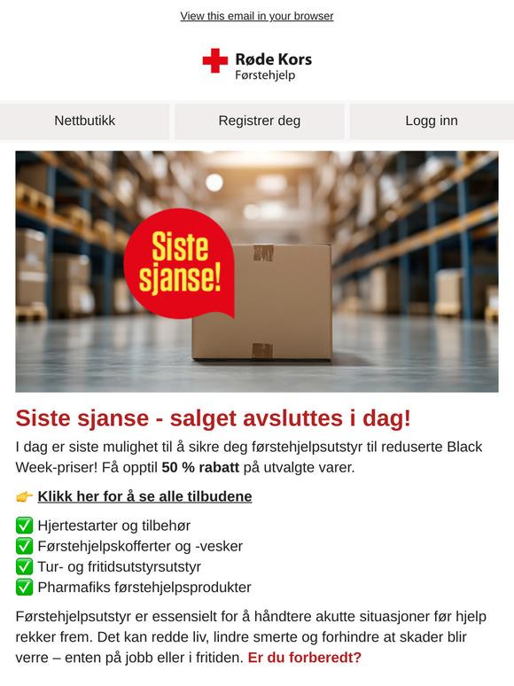 Siste sjanse - tilbudene varer til kl. 23.59 ⏳🖤