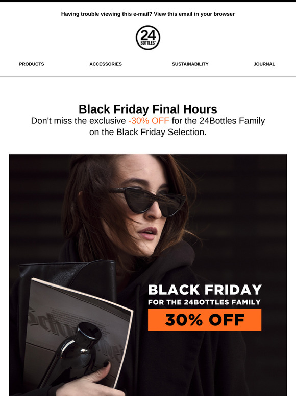 🔴 Final Hours Black Friday: Exclusive -30% on selected products