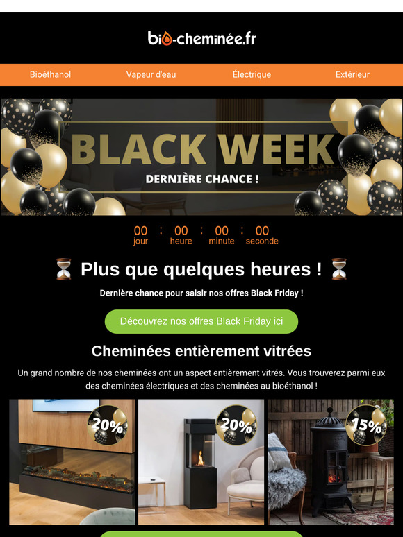BLACK FRIDAY 🖤 Il ne reste que quelques heures avant la fin ⏳ ! Profitez vite des meilleures offres avant qu'elles ne disparaissent.